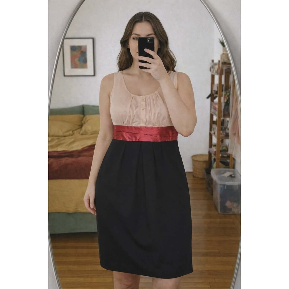 New York & Company Dress NWT M Mixed‎ Media Colorblock Chic Work